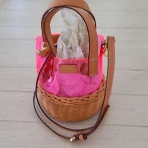 Frances Valentine Basket Crossbody bag -Pink
